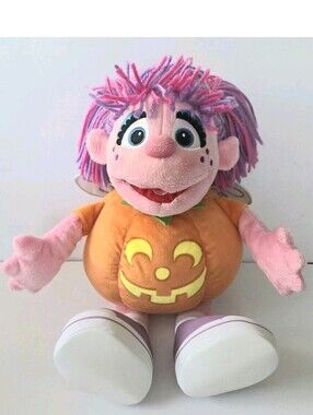 L. E. ABBY CADABBY HALLOWEEN PUMPKIN FAIRY 17" PLUSH MUPPET DOLL SESAME PLACE